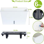 Window Box Planter 6 Pcs, 12.1 Inches Self Watering Plant Pots Rectangle Flower - Image 7
