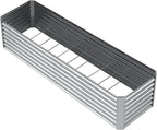 8X2X2ft Galvanized Raised Garden Bed, Outdoor Planter Box Metal Patio Kit - Image 9