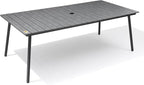 83" Patio Outdoor Dining Table for 6-8, Weather-Resistant Aluminum Frame by VredHom