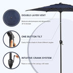 Abba Patio 7.5FT Lyon Outdoor Patio Umbrella Outdoor Table Umbrella - Image 2