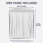 PureFit Outdoor Curtains for Patio Waterproof Weatherproof, UV Resistant - Image 6