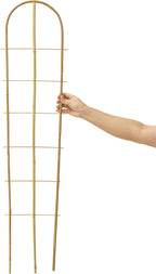 5 Pack 4 Feet U-Shape Bamboo Trellis, Natural Bamboo Trellis - Image 6