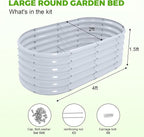 Land Guard 18“ Tall 4×2ft Galvanized Raised Garden Bed Kit, Galvanized Planter - Image 2