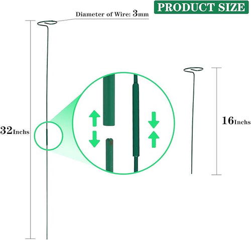 12 Pack Plant Stakes, Plant Support Stakes - Image 2