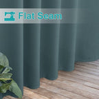 NICETOWN 2 Panels Greyish Blue Porch Curtainss Outdoor Waterproof - Image 7