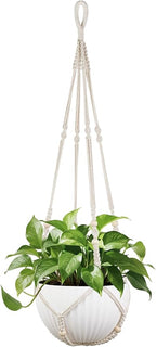 Mkono 43 Inch Macrame Plant Hanger Large by Mkono