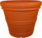 Tusco Products Rolled Rim Garden Planter, Terra Cotta by TuscoProducts