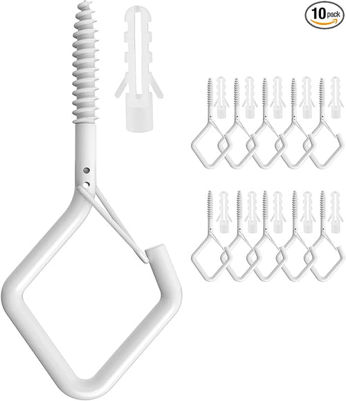 2.2" Screw in Hooks with Safety Buckle Design by HEDGBOBO
