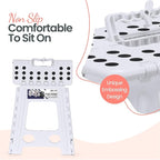 Delxo 16 Inch Folding Step Stool, Portable Collapsible Step Stool - Image 3