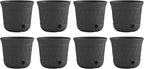 Suncast 8 Pack 14" x 12" Round Resin Decorative Weatherproof Outdoor Hideaway by Suncast