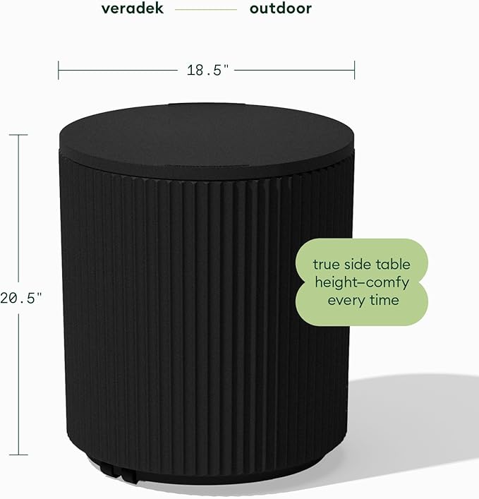 Veradek Outdoor Cooler Side Table - 2 in 1 - Designed - Image 2