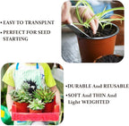 100 Pcs 3.5 Inch Plastic Seedlings Plants, Nursery Pots, Seed Starting Pot - Image 5