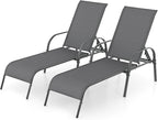 Giantex 2 Pack Patio Lounge Chair, Outdoor Chaise Lounge by Giantex