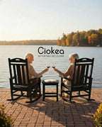 Ciokea Oversized Outdoor Rocking Chair, 380lbs Heavy-Duty Large Patio Rocker - Image 5