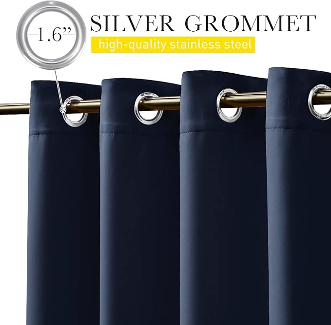 NICETOWN 2 Panels Fixed Outdoor Curtains - Image 7