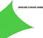 LOVE STORY Right Triangle 12'x15'x19.2' Waterproof Sun Shade Sail Canopy UV - Image 8