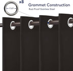 PureFit Outdoor Curtains for Patio Waterproof Weatherproof, UV and Fade - Image 4