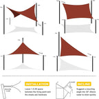 Artpuch Waterproof Sun Shade Sail, UV Resistant Rain Canopy, Curved Edges Shade - Image 6