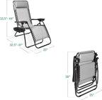 Best Choice Products Set of 2 Adjustable Steel Mesh Zero Gravity Lounge Chair - Image 3