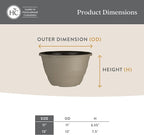 The HC Companies 11 Inch Wrapt Hanging Planters, Lightweight UV-Resistant - Image 5