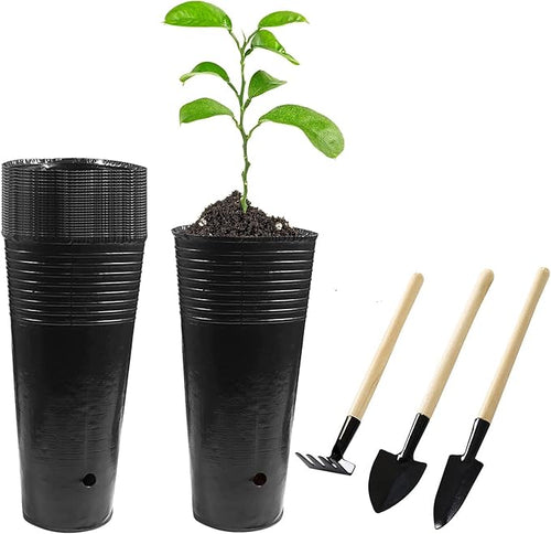 20 Pcs Plastic Deep Nursery Pots by Hzloyat