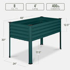 Best Choice Products 48x24x30in Galvanized Raised Garden Bed, Metal Elevated - Image 2
