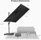 PURPLE LEAF 8 FT Outdoor Umbrella - Image 9