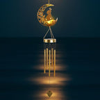 Moon Dog Wind Chime Outdoor, Handcrafted Metal Garden Wind Chimes - Image 5