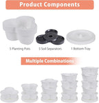 VECELO 5 Tier Vertical Garden Planter, Self Watering Stackable Planters - Image 7