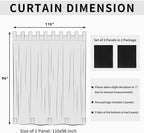 Easy-Going Outdoor Patio Curtains Detachable Tab Top Windproof Weatherproof - Image 6