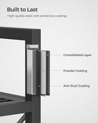 SONGMICS 5-Tier Metal Storage Rack, Shelving Unit - Image 5