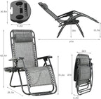 FDW Set of 2 Lawn Outdoor Deck Camping Folding Patio Beach Anti Recliner Pool - Image 8
