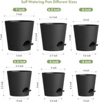 7/6.5/6/5.5/5/4 inch Self Watering Pots - Image 2
