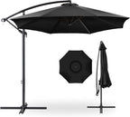 Best Choice Products 10ft Offset Hanging Market Patio Umbrella w/Easy Tilt by BestChoiceProducts