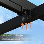 Aoxun 10'x12' Outdoor Pergola, Patio Aluminum Pergola - Image 3