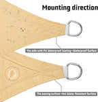 LOVE STORY Right Triangle 16'x16'x22.6' Waterproof Sun Shade Sail Canopy UV - Image 4