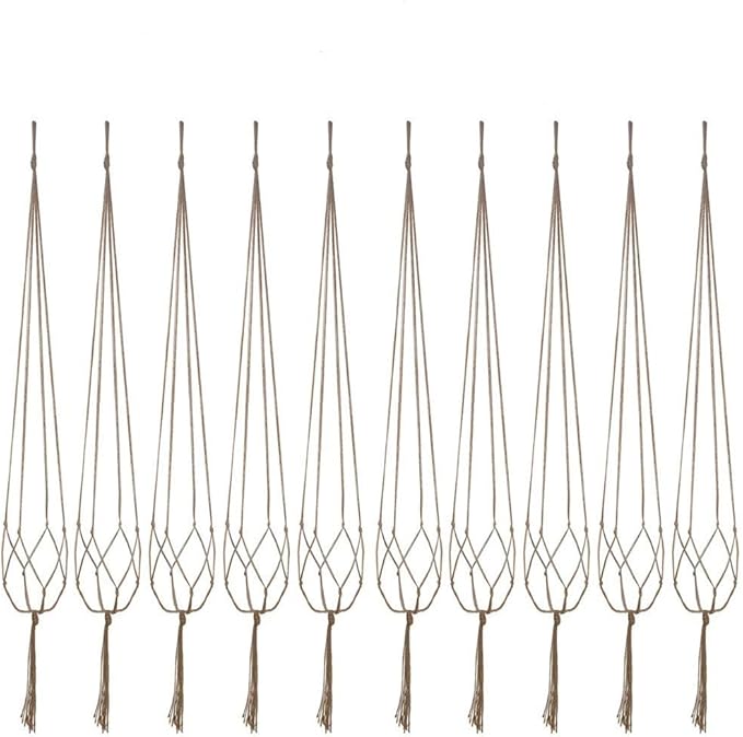 Plant Hanger, 10 Pieces 40'' Macrame Plant Hangers, Hanging Planters by Kicovitifa