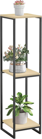 46" Tall Plant Stand Indoor, 3-Tier Modern Plant Shelf, Corner Flower Pot by GreenLivingSpaces