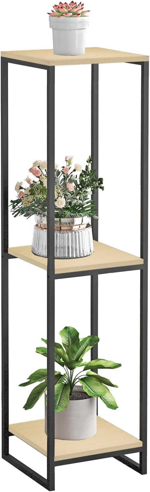 46" Tall Plant Stand Indoor, 3-Tier Modern Plant Shelf, Corner Flower Pot by GreenLivingSpaces