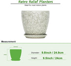 10inch Retro Ceramic Planter - Image 3