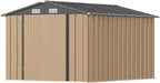 Greesum 8x10FT Outdoor Storage Shed, Metal Storaged Sheds by BuynowfromGreesum