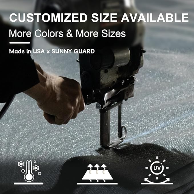 SUNNY GUARD Sun Shade Sail 16'x16'x16' Triangle Sand UV Block Sunshade - Image 8