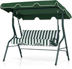 Tangkula 3 Person Porch Swing, Patio Swing by TANGKULA