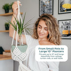 Nook Theory 4-Pack Macrame Plant Hangers - Image 5