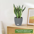 Dexceder 9x8 Inches Rattan Self Watering Planter Indoor Outdoor, Inner Pot - Image 6