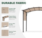 85''x 208'' Universal Doubleton Steel Pergola Replacement Cover - Image 4