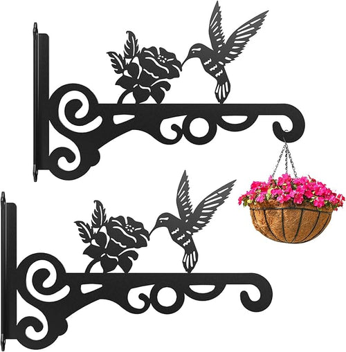 2-Pack Aesthetic Wall Plant Hanger Indoor and Outdoor – 10 Inch Metal Hanging by Qiaomeiysp
