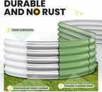 Galvanized Raised Garden Bed 8x2x1.5 FT, Oval Metal Raised Garden Bed Outdoor - Image 7