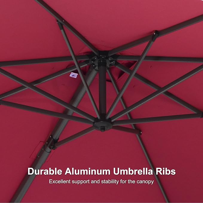 PURPLE LEAF 8' X 8' Patio Umbrella - Image 6