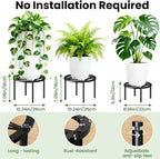 TOSKING 3-Pack Plant Stands - Image 3